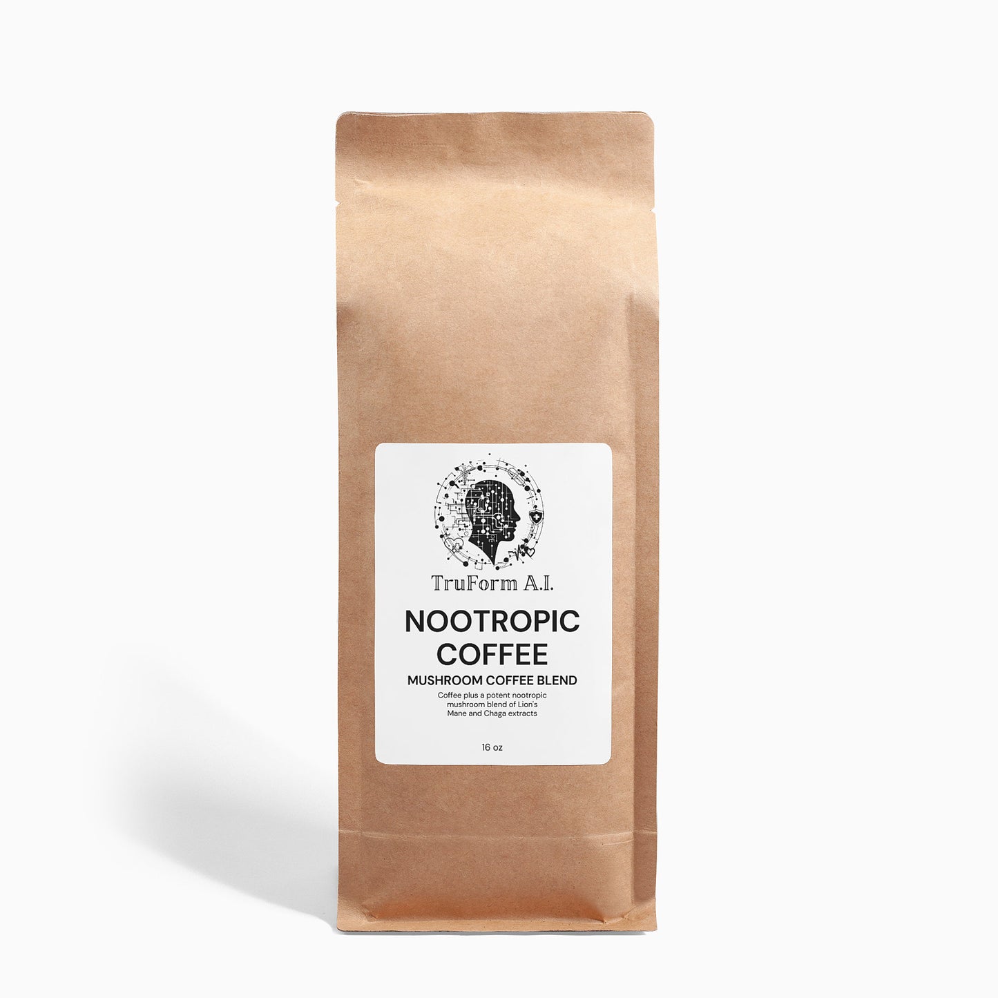 A.I. Mushroom Coffee Fusion - Lion’s Mane & Chaga 16oz